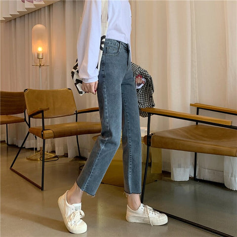 Sonicelife Woman Skinny Jeans High Waist Clothes Blue Denim Clothing Streetwear Vintage Quality Spring Summer 2024 Sretch Fashion Harajuku