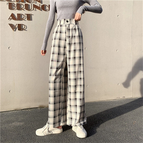 Sonicelife Sweatpants Women Clothes Pants Streetwear 2020 Winter Fashion Korean Style Wide Leg Harajuku Baggy Black High Waisted Vintage