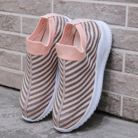 2023 New Women Crystal Sneakers Spring Autumn Casual Zipper Flat Shoes women Non-slip Breathable Outdoor Vulcanized Shoes woman