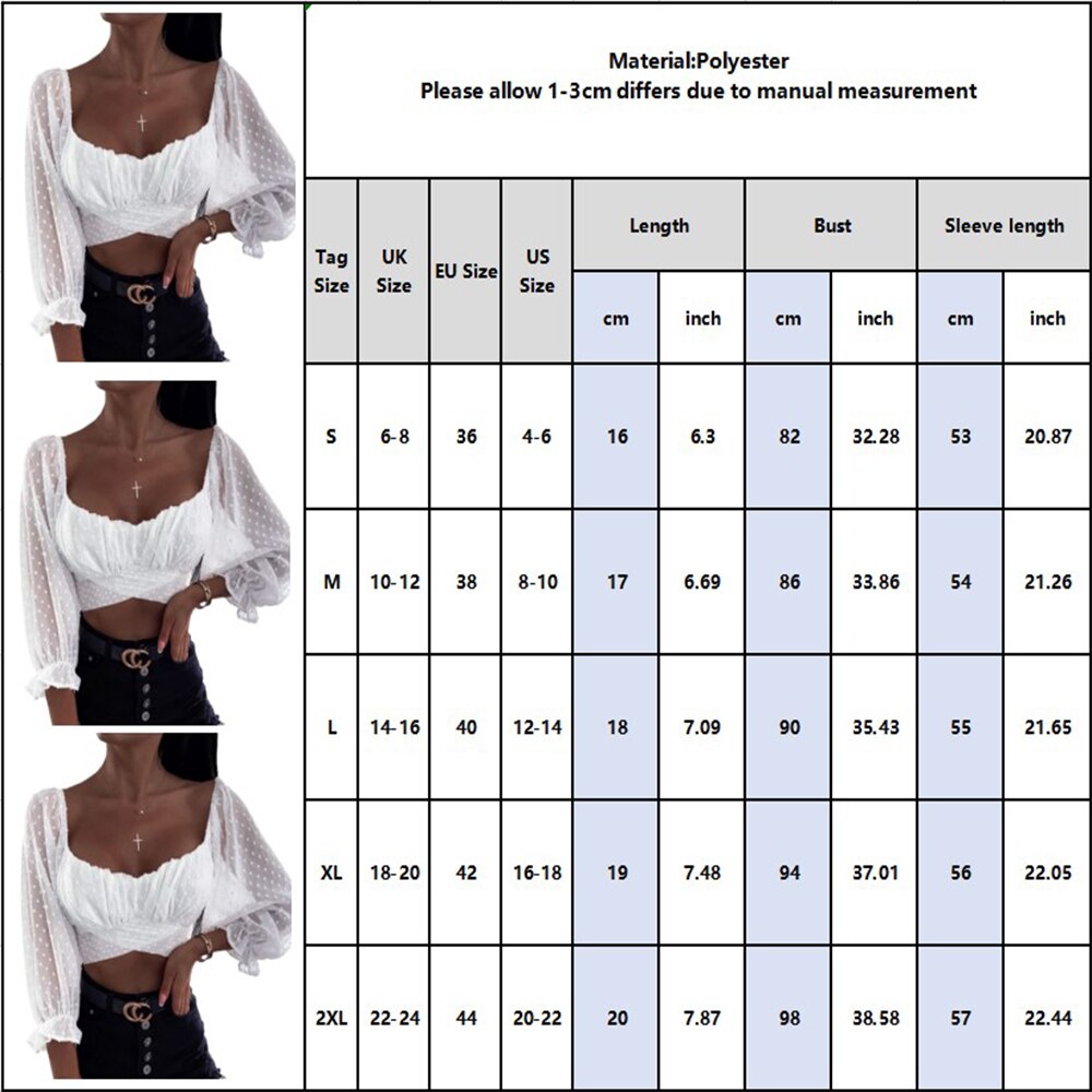 Cross Ruched White Puff Sleeve Blouse Shirts Women Short Sleeve Fashion Fall 2023 Clothing Crop Blouses polka dot Blouses D30