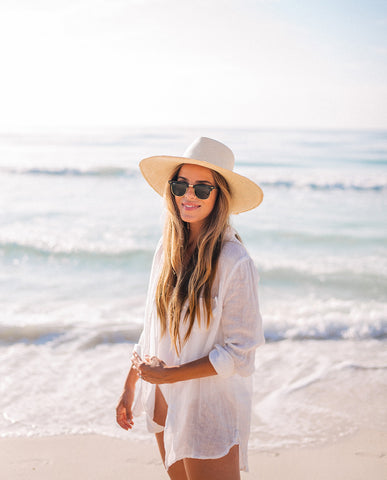 Sonicelife Beach Caftan Dress Cover-ups White Cotton Beach Dress Tunic For Women Pareo Beach Swimsuit Cover up  Beachwear
