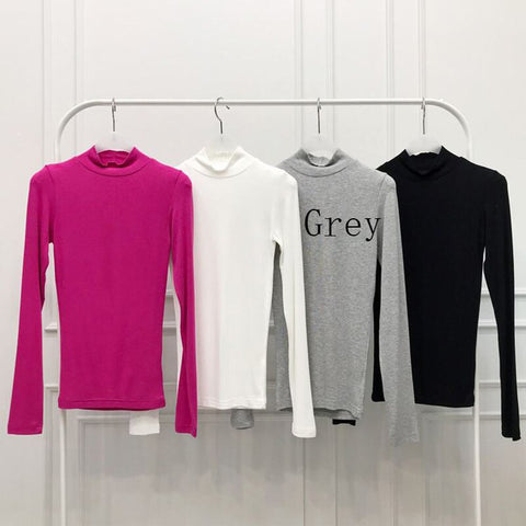 Sonicelife Christmas Gift Thin Summer Top  T Shirt Women 2024 Elasticity T-Shirt Korean Style Woman Clothes Slim Tshirt Female Casual Long Sleeve Tops