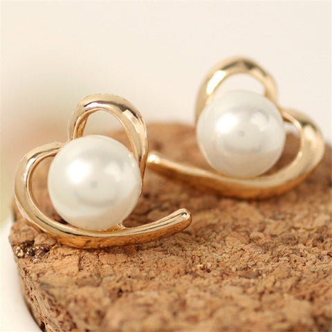 Modyle Korea New Fashion Gold Silver Color Cross Crystal Drop Earrings for Women Elegant Cute Pearl Earrings Brincos Jewelry
