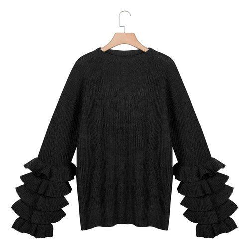 Women's Sweaters Fashion 2023 Autumn Winter O-neck  Loose Knitted Sweater Female Office Ladies Casual Pullover Knitwear