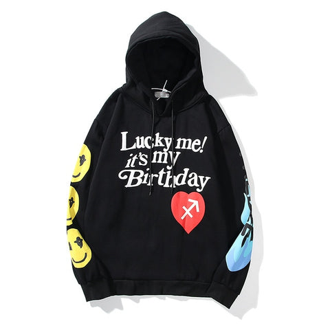 Sonicelife  West Graffiti Letter Print Plus Velvet Sweatshirt Men And Women Harajuku Fleece Hoodie Hip Hop Stranger Things Hooded