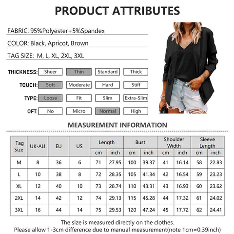 Sonicelife Women Fashion Leopard Print Lapel Slim Cardigan Temperament Blazer Elegant Office Suit Coat Casual Slim Thin Laides Jacket