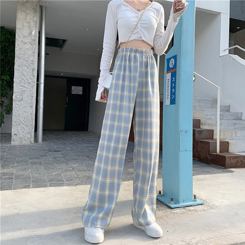 Sonicelife Sweatpants Women Clothes Pants Streetwear 2020 Winter Fashion Korean Style Wide Leg Harajuku Baggy Black High Waisted Vintage