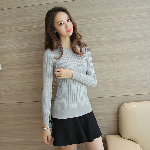 Women Sweater High Elastic Solid Turtleneck 2023 Fall Winter Fashion Sweater Women Slim  Hight Bottoming Knitted Pullovers