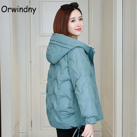 Orwindny Women Winter Jacket Short Warm Parkas Female Autumn New Thickening Coat Cotton Padded Jacket Hooded Plus Size 3XL