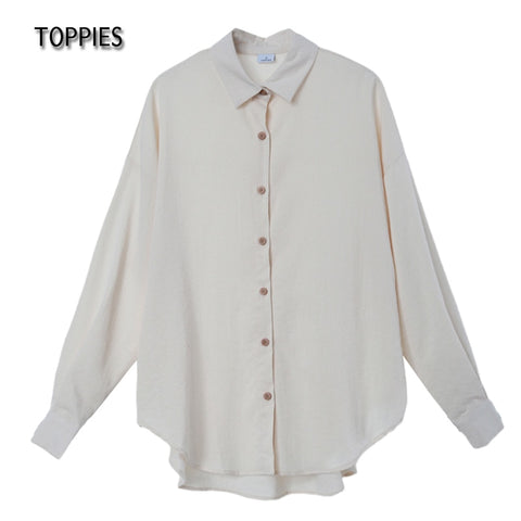 Toppies 2021 Women Two Piece Set Casual Shirt Office Lady Long Sleeve Blouse Chic Elastic Waist Summer Long Trousers Pants