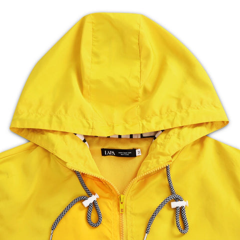 Sale Women Jacket Coat Spring Outdoor Windproof Long Sleeve Hooded Jackets Zipper Up Slim Waist Long Windbreaker for Ladies D30