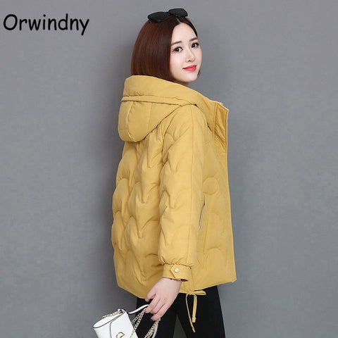 Orwindny Women Winter Jacket Short Warm Parkas Female Autumn New Thickening Coat Cotton Padded Jacket Hooded Plus Size 3XL