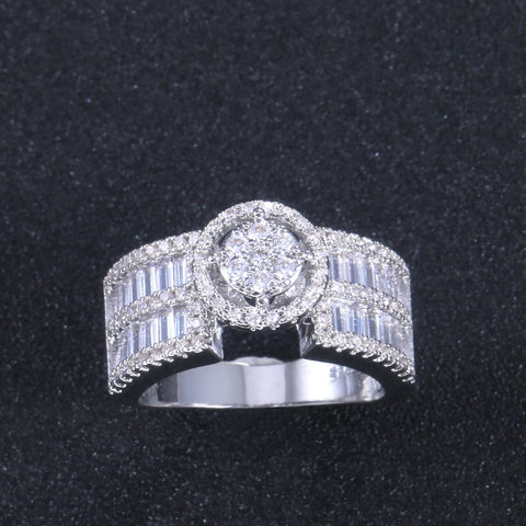 Luxury New Stylish Proposal Rings For Women With Micro Paved Wedding Engagement Rings Wholesale Lots&Bulk Rings