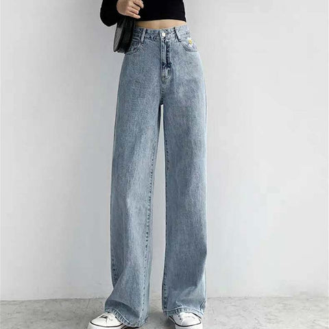 Woman Jeans High Waist Clothes Wide Leg Denim Clothing Streetwear Vintage Quality 2020 Summer Fashion Harajuku loose Pants
