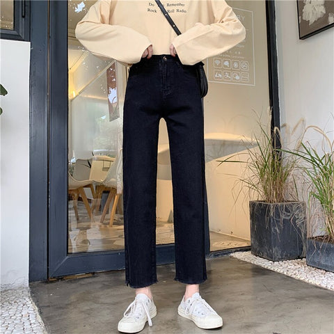 Sonicelife Woman Skinny Jeans High Waist Clothes Blue Denim Clothing Streetwear Vintage Quality Spring Summer 2024 Sretch Fashion Harajuku