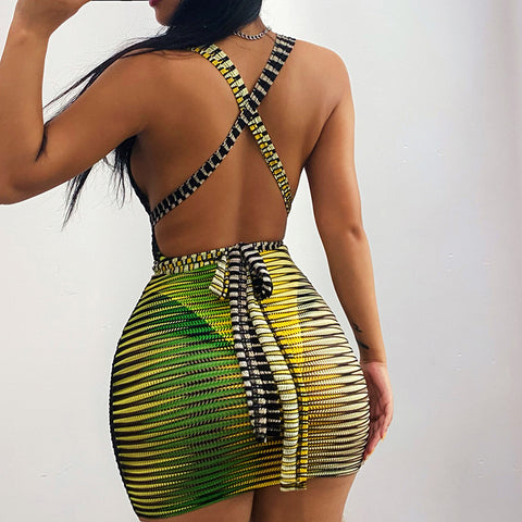 Sonicelife hoco dresses&nbsp; &nbsp;Women Summer V Neck Sleeveless See Through Bodycon Package Hip Mini Dress Sundress 2024 Female Clothing Streetwear