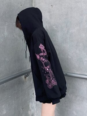 2023 New embroidery Coat korean coats women  loose Hoodie clothes cardigan jacket woman jacket y2k Harajuku goth  woman Coat
