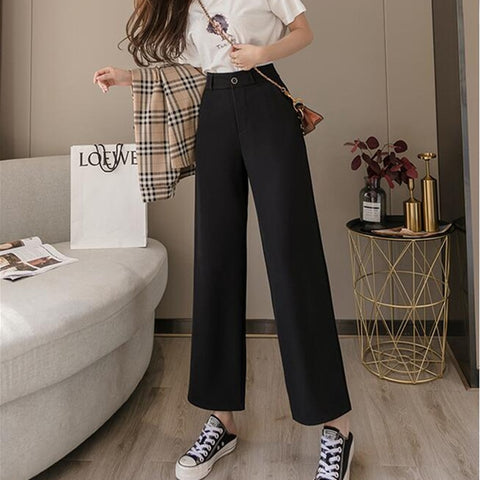 Sweatpants Women Clothes Pants Streetwear 2020 Summer Fashion Korean Style Wide Leg Harajuku Baggy Black High Waisted Vintage