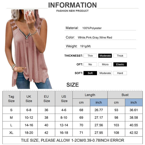 Sonicelife Summer Hollow Out Short Sleeve T-Shirts Women  Zipper V-Neck Casual Ladies Tops Fashion Female Streetwear Blouse Tee D30