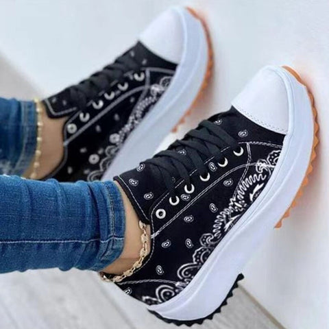 Sonicelife  Women Canvas Sneakers Comfort Platform Design Shoes 2022 Low Top Female Casual Fashion Lady Sports Footwear Zapatillas Mujer New
