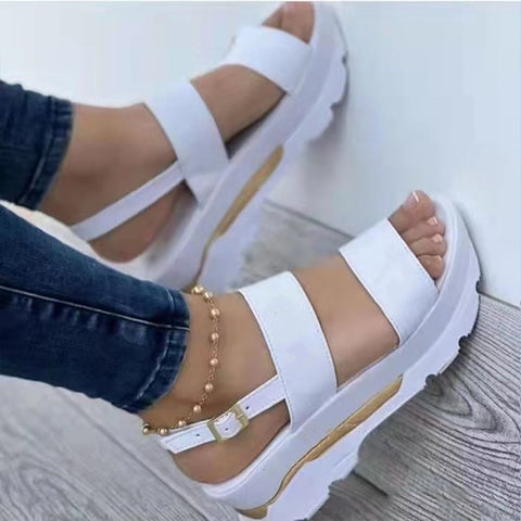 Back to school outfit Sonicelife  Women Sandals Summer Platform Sandals With Wedges Shoes For Women New Summer Sandalias Mujer Platform Heels Sandals Shoes Female