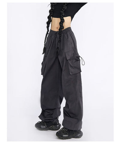 Sonicelife Early Autumn New wide leg women's pants design feel loose and appear slim and tall, straight on the street