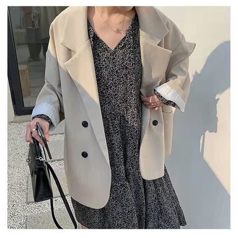 Sonicelife 2024 Autumn New Fall Outfits Women Minimalist Solid Outwear Loose Trench Coat Elegant Retro Official Overcoat Fashion High Street All-Match