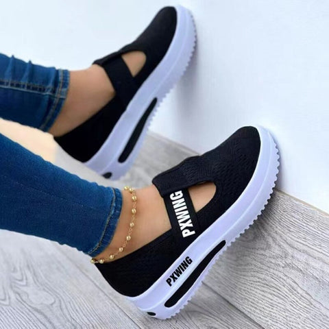 Back to school outfit Sonicelife  2024 Women"S Sneakers Female Casual Vulcanized Shoes Breathable Sport Mesh Platform Comfort Fashion Design Shoes Ladies Footwear