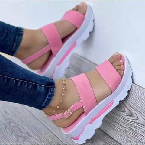 Back to school outfit Sonicelife  Women Sandals Summer Platform Sandals With Wedges Shoes For Women New Summer Sandalias Mujer Platform Heels Sandals Shoes Female