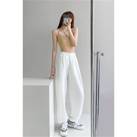 Sonicelife Early Autumn New Jazz dance pants for women in summer, early autumn, new thin style, thin, loose, straight, versatile, casual and high waist