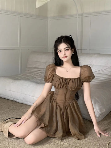 Sonicelife  Fairy Dress Holiday Irregular Long Sleeve Beach dress summer Ruffle sexy Off Shoulder female high waist chic women short dresses  Sundress