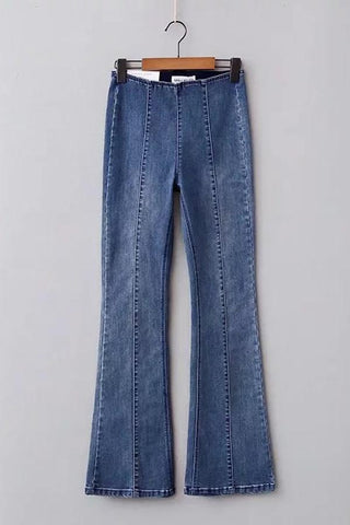 Sonicelife Woman jeans  High Elastic Skinny Flare Jeans
