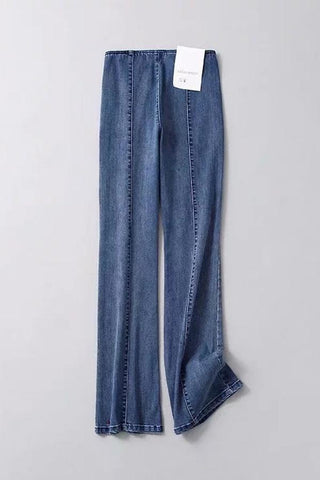 Sonicelife Woman jeans  High Elastic Skinny Flare Jeans