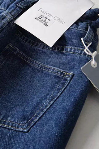 Sonicelife Woman jeans  Leisure Drawstring Loose Jeans