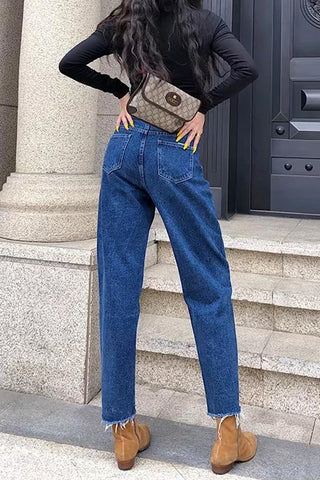 Sonicelife Woman jeans  Leisure Drawstring Loose Jeans