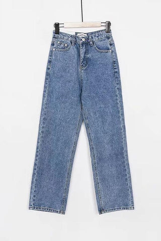 Sonicelife Woman jeans  Leisure High-waisted Straight Jeans