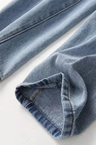 Sonicelife Woman jeans  Outdoor Vintage Straight Jeans