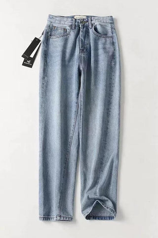 Sonicelife Woman jeans  Outdoor Vintage Straight Jeans