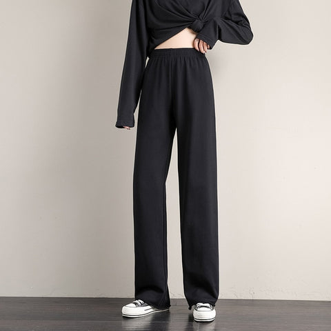 Women's pants female streetwear joggers oversize high waisted Korean style Fashion wide leg harajuku 2023 new sweatpants baggy