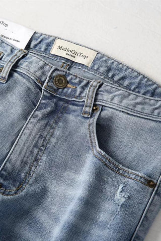 Sonicelife Woman jeans  Vintage High-waisted Straight Jeans