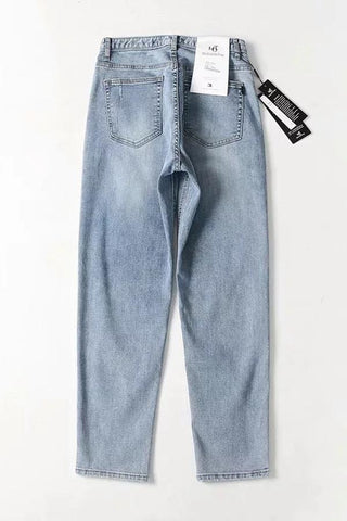 Sonicelife Woman jeans  Vintage High-waisted Straight Jeans