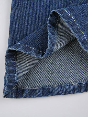 Sonicelife 2024 New Fashion Woman Bottom Elegant Vintage Low Waist Cargo Jeans